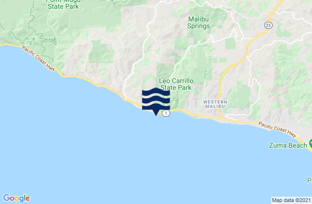 Leo Carillo State Beach, United States tide chart map