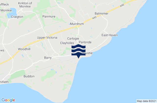 Letham, United Kingdom tide times map