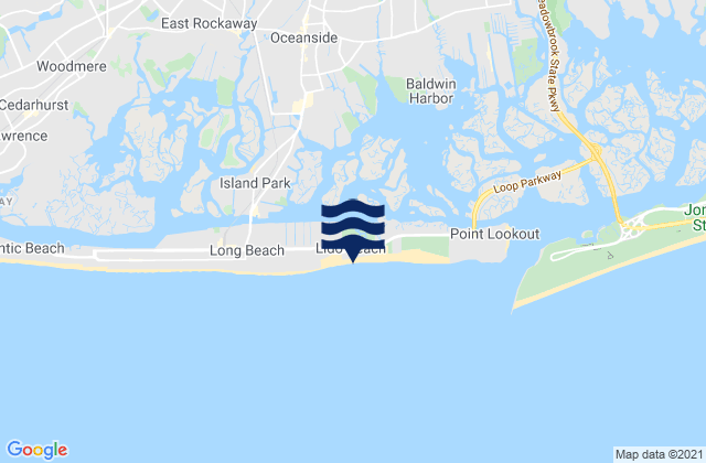 Lido Beach, United States tide chart map
