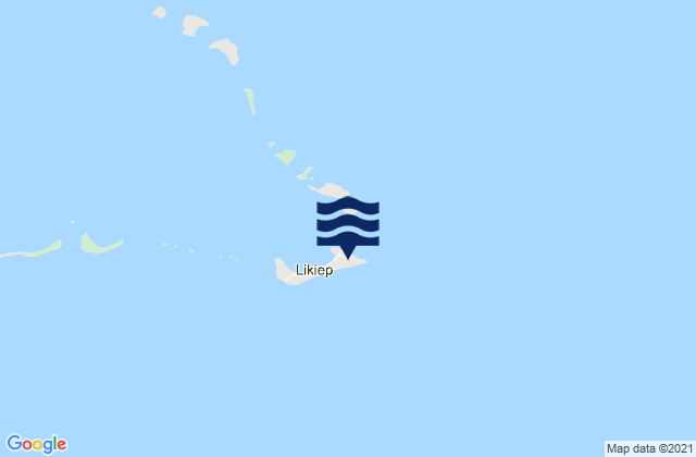 Likiep, Marshall Islands tide times map