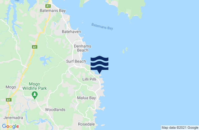 Lilli Pilli Beach, Australia tide times map