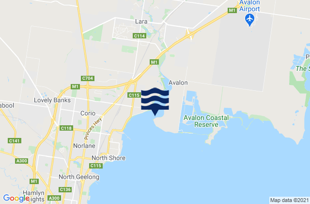 Limeburners Bay, Australia tide times map