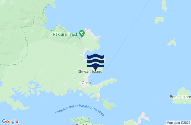 Little Bay, New Zealand tide times map