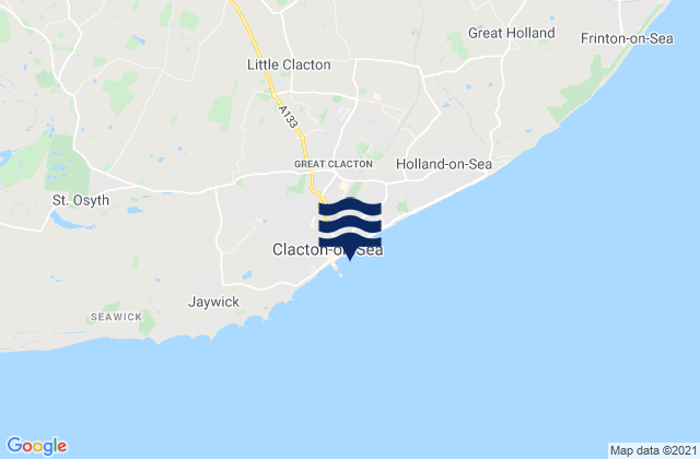 Little Clacton, United Kingdom tide times map