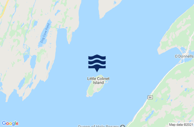 Little Colinet Island, Canada tide times map