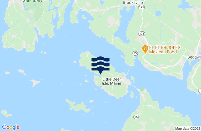 Little Deer Isle, United States tide chart map