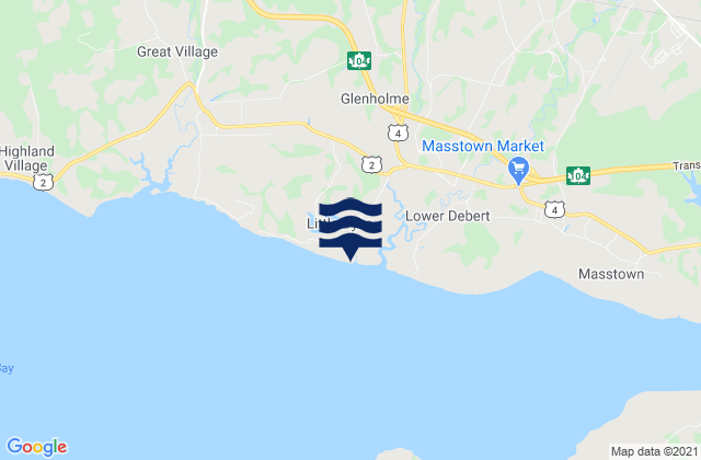 Little Dyke Beach, Canada tide times map