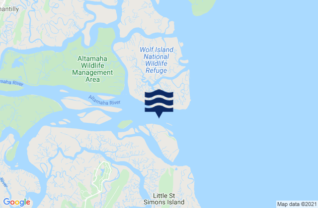 Little Egg Island northwest of, United States tide chart map