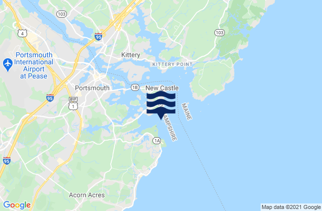 Little Harbor entrance, United States tide chart map