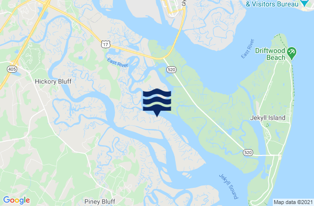 Little Satilla River, United States tide chart map