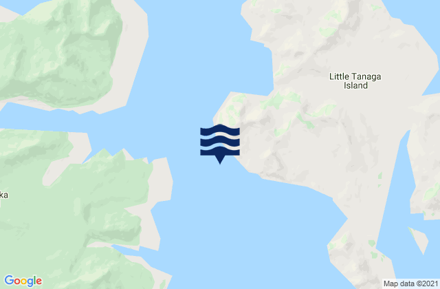 Little Tanaga Strait off Tana Pt, United States tide chart map