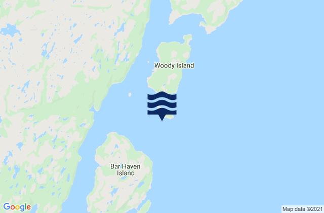 Little Woody Island, Canada tide times map