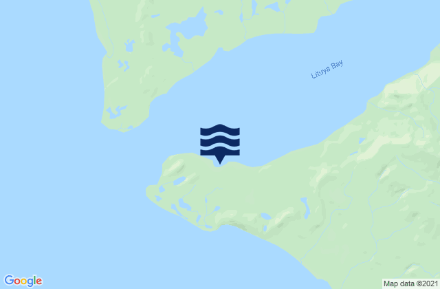 Lituya Bay 2 miles inside entrance, United States tide chart map