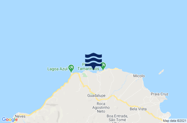 Lobata District, Sao Tome and Principe tide times map