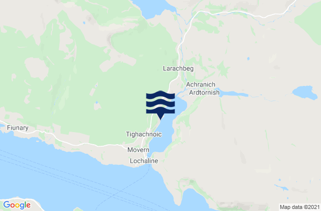 Loch Aline, United Kingdom tide times map