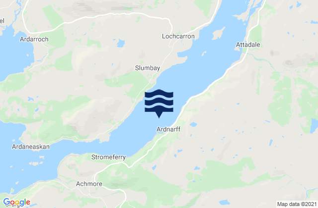 Loch Carron, United Kingdom tide times map