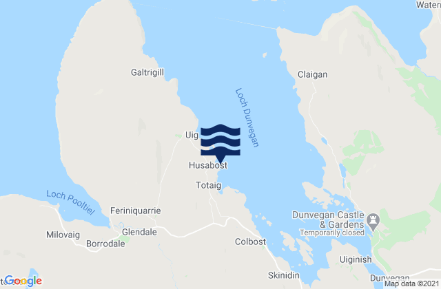 Loch Dunvegan, United Kingdom tide times map