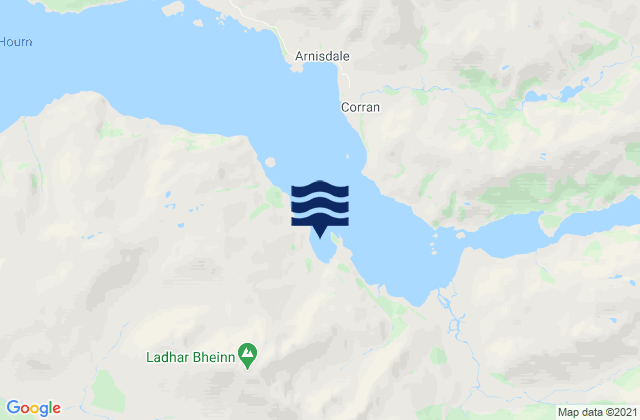 Loch Hourn, United Kingdom tide times map
