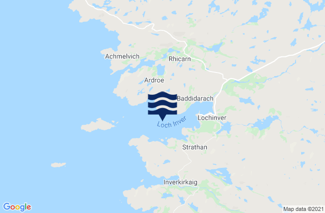 Loch Inver, United Kingdom tide times map