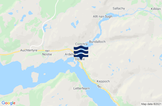 Loch Long, United Kingdom tide times map