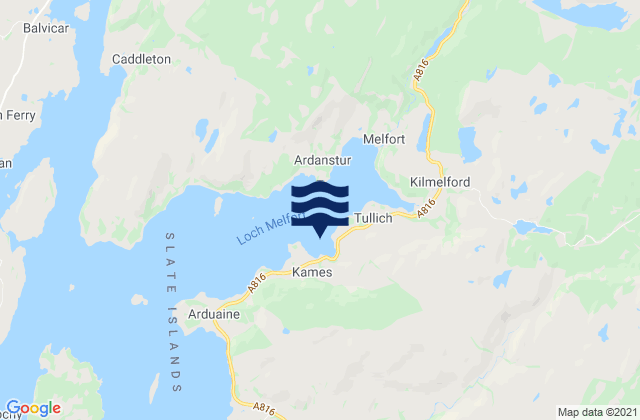 Loch Melfort, United Kingdom tide times map