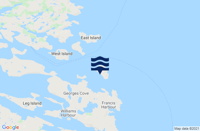 Long (Fox) Island, Canada tide times map