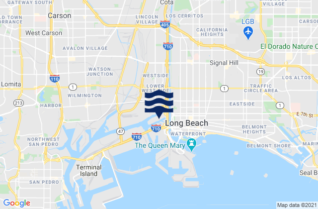 Long Beach (Inner Harbor), United States tide chart map