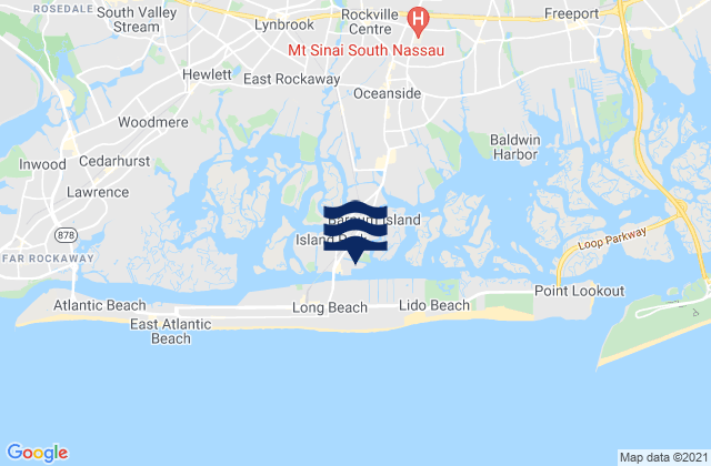 Long Beach (Inside), United States tide chart map