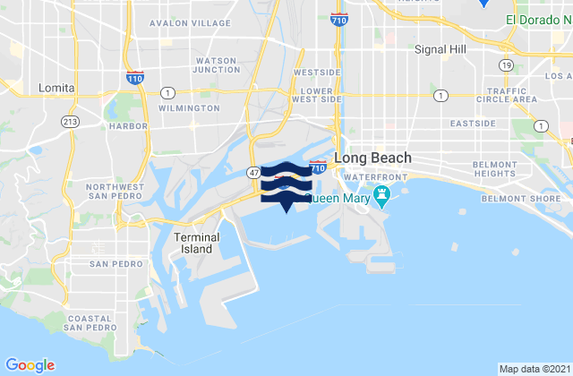 Long Beach (Terminal Island), United States tide chart map