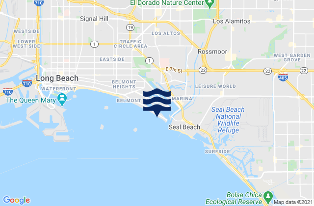 Long Beach Peninsula, United States tide chart map