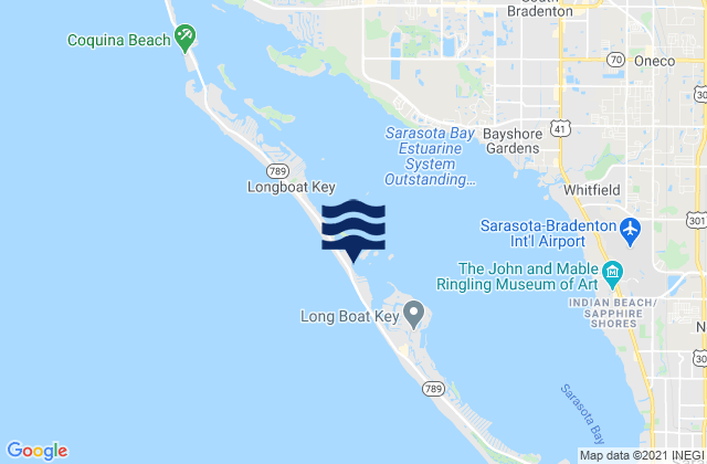 Longboat Key, United States tide chart map