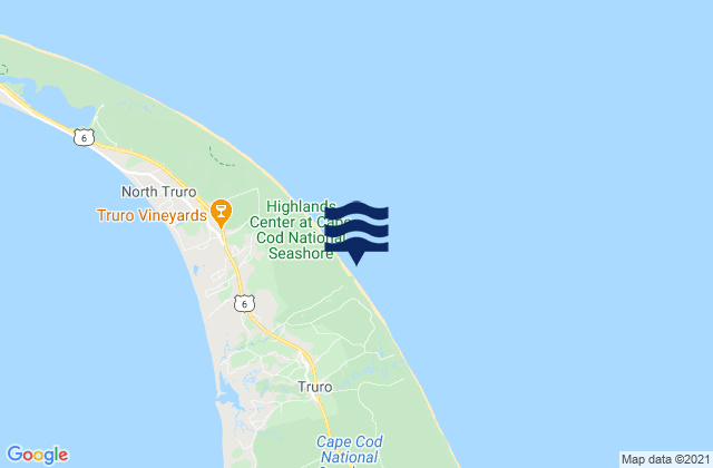 Longnook Beach Truro, United States tide chart map
