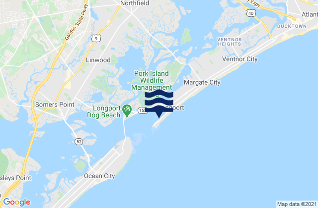 Longport (inside Great Egg Harbor Inlet), United States tide chart map