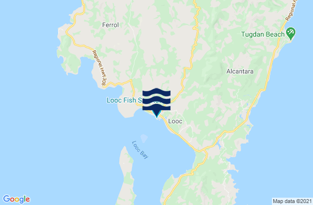 Looc Tablas Island, Philippines tide times map
