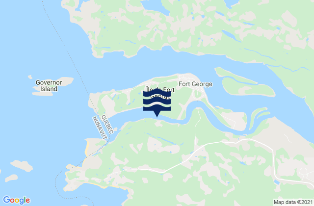 Loon Island, Canada tide times map