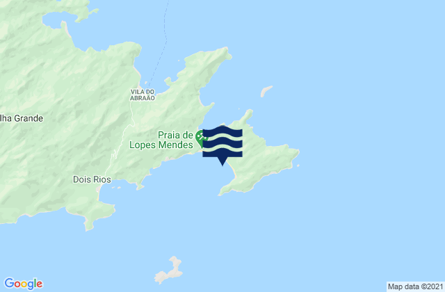 Lopes Mendes (Ilha Grande), Brazil tide times map