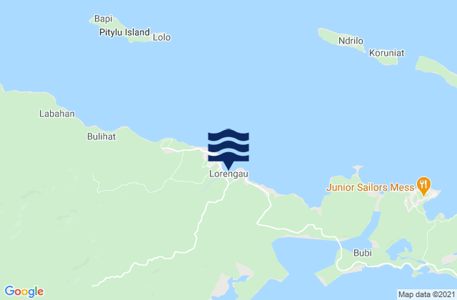 Lorengau, Papua New Guinea tide times map