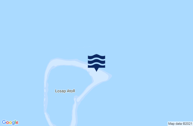 Losap Atoll, Micronesia tide times map