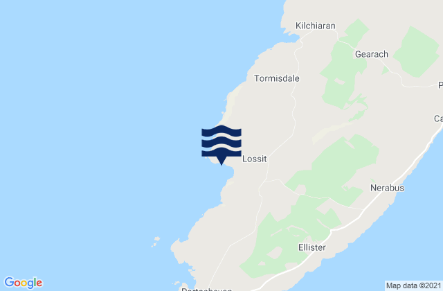 Lossit Bay, United Kingdom tide times map