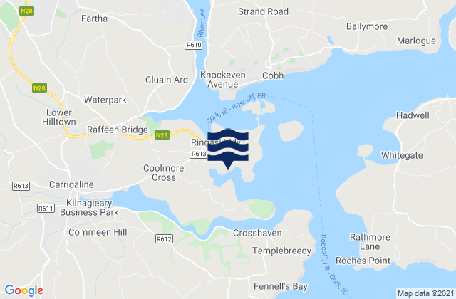 Lough Beg, Ireland tide times map