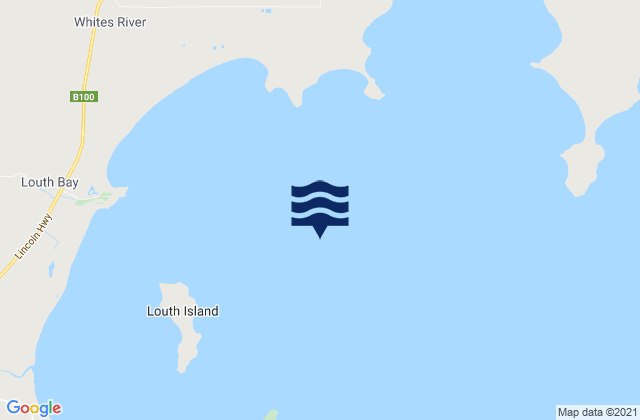 Louth Bay, Australia tide times map