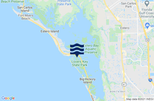 Lovers Key FL Tide Charts High - Lovers Key Lee County Florida United States Tide Chart Map 6257274 