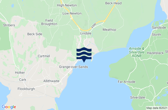 Low Newton, United Kingdom tide times map