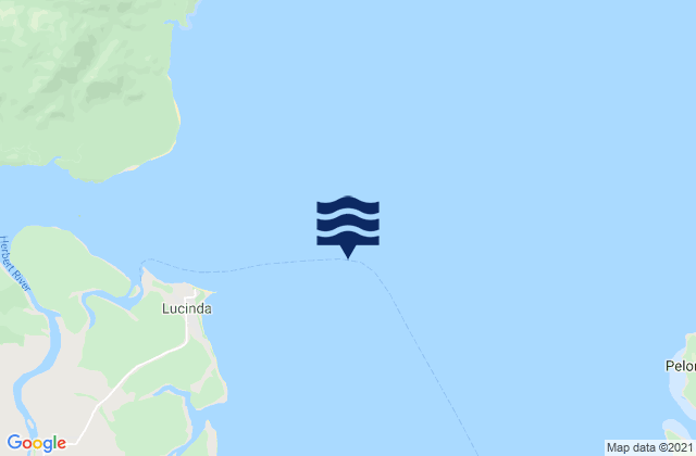 Lucinda (Offshore), Australia tide times map
