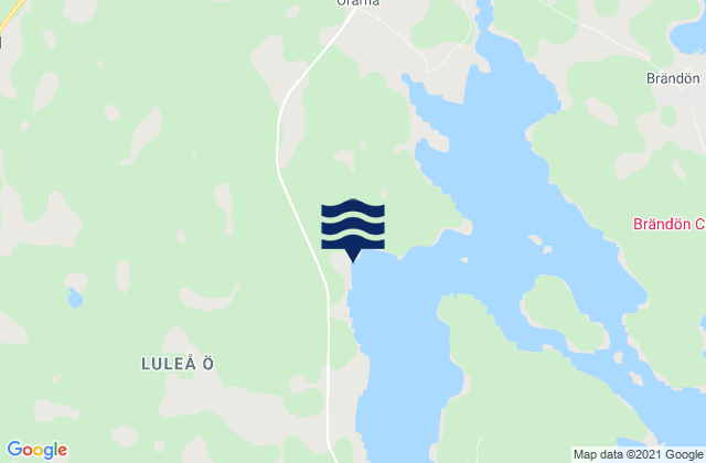 Lulea kommun, Sweden tide times map