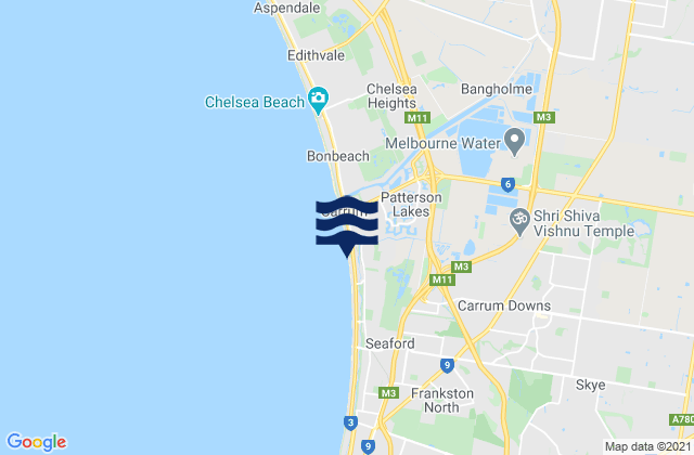 Lynbrook, Australia tide times map