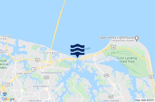 Lynnhaven Inlet, United States tide chart map