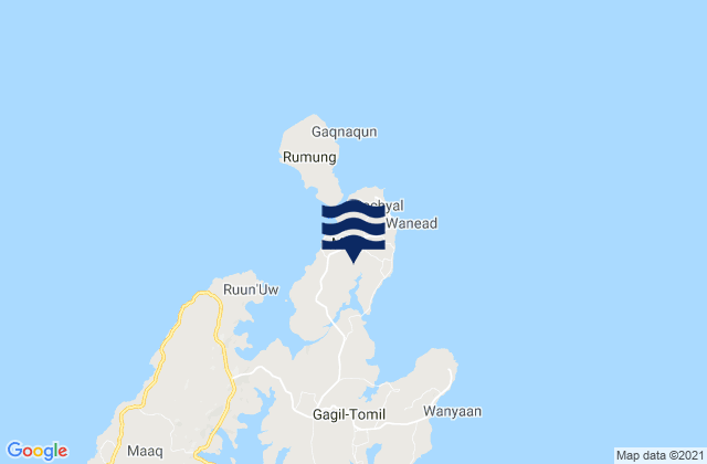 Maap Municipality, Micronesia tide times map