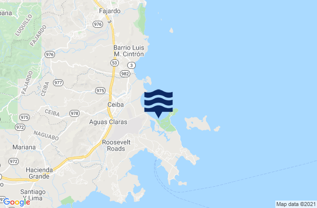 Machos Barrio, Puerto Rico tide times map