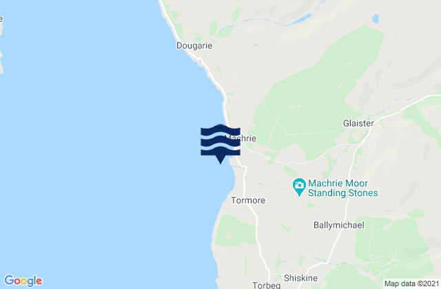 Machrie Bay, United Kingdom tide times map